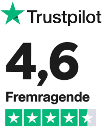 WoodMee® har fremragende score på trustpilot. Tak til alle kunder der har anmeldt