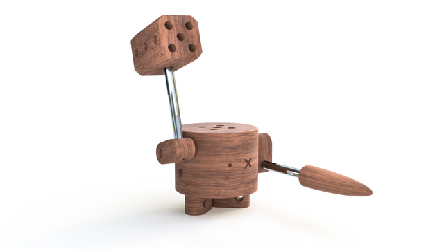 WoodMee® Krea - Figurer m hammer & spyd